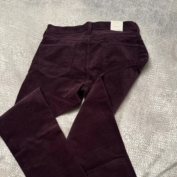 Banana Republic Factory Men's Corduroy Pants - Deep Plum size 33 x 30 - Picture 7 of 7